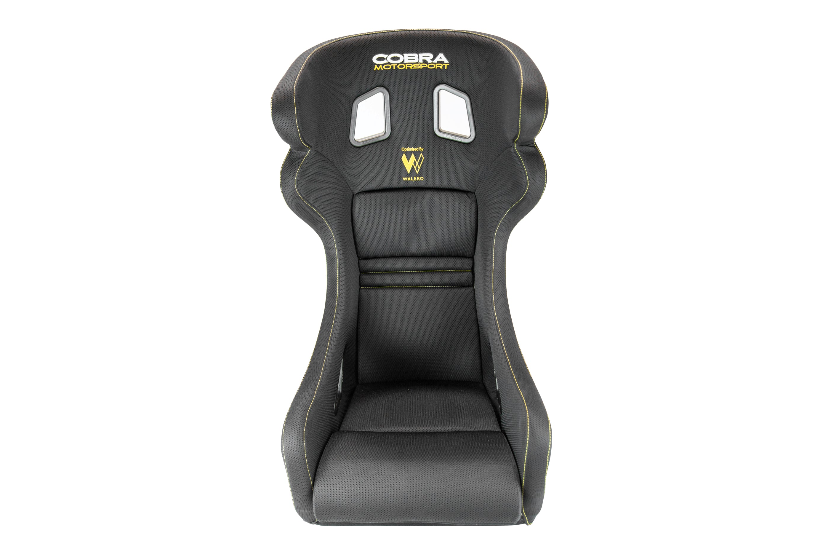 Cobra Sebring Profit GT GRP- FIA 8855-1999- Pro-Fit- Black Spacer Fabric w/Walero- Yellow Stitching